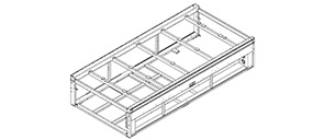 Integrated casting frame